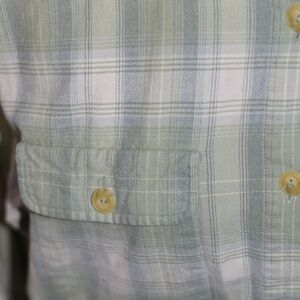 Eddie Bauer Legends M, Flannel Shirt Green plaid